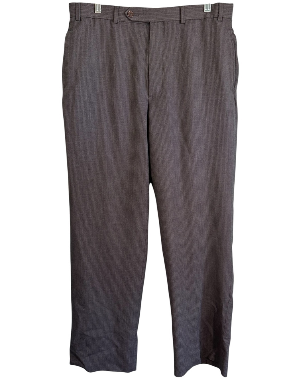 "346" Brooks Brothers Stretch Gray Pin Stipe Dress Pants W34X31L